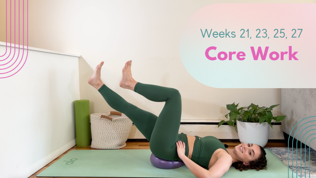 Deep core workout for pregnancy