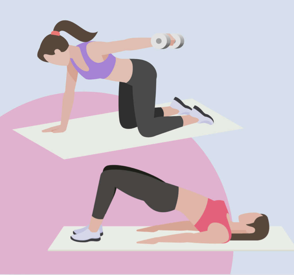 postpartum women exercising